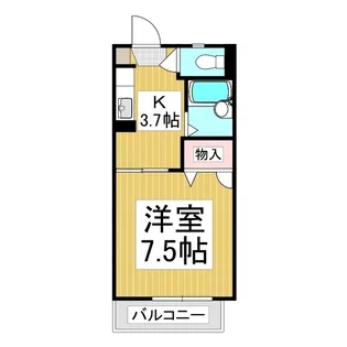 フェアリーミサキ A棟【2階】の間取り