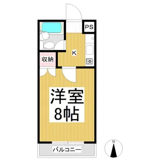 サザンクロス【202号室】の間取り