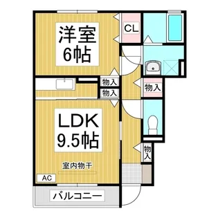ルーエ彩【1階】の間取り