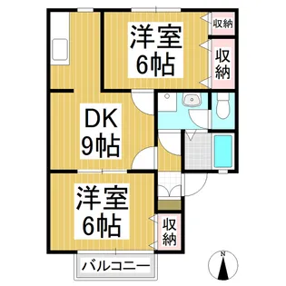 セジュールオザキ【103号室】の間取り