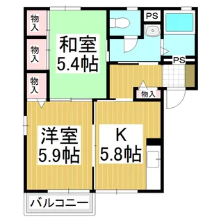 スノードロップN【101号室】の間取り