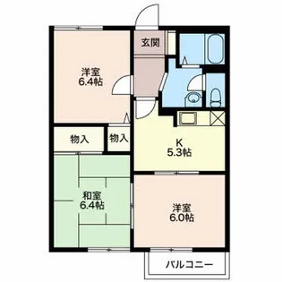 ラ・セーヌ【1階】の間取り