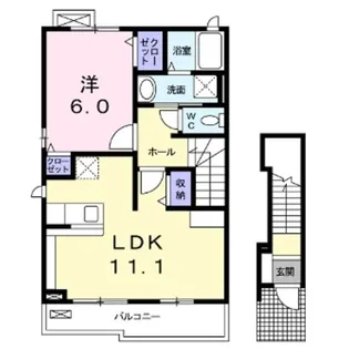 プロムナード・イリーデ【2階】の間取り