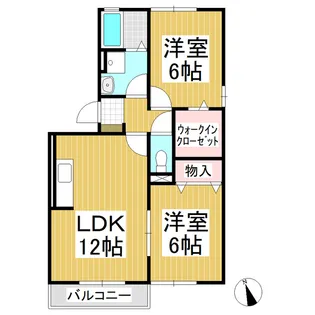 シャルマンB【306号室】の間取り