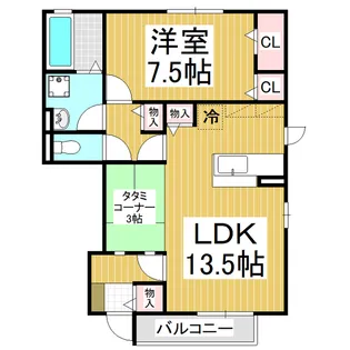 フローラK【1階】の間取り
