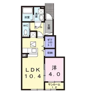 プリムローズ(常田)【1階】の間取り