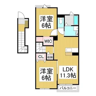 パルフェ【2階】の間取り