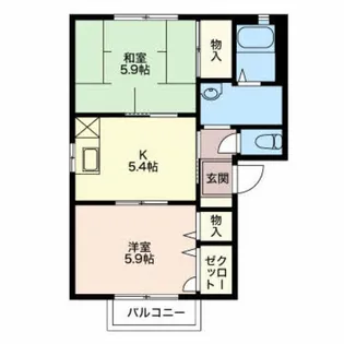 フォーレス マロニエ A【201号室】の間取り