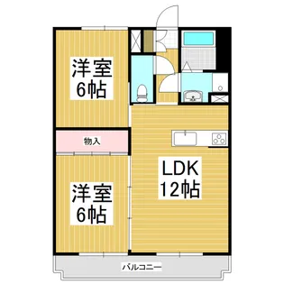 クリムエイト弐番館【305号室】の間取り
