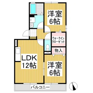 シャルマンA【1階】の間取り