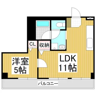 むつみの郷 塩尻【505号室】の間取り