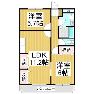 ニューマリッチ愛【1階】の間取り