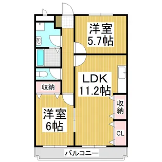 ニューマリッチ愛【2階】の間取り