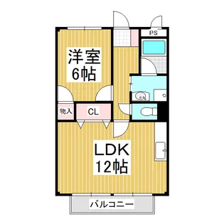 リバーサイドいかり【2階】の間取り