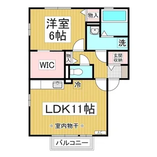 ラ・ファミーユ今井【2階】の間取り
