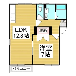 長野県塩尻市広丘吉田【アパート】の間取り