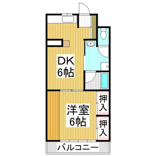 ハイツ井端 B【205号室】の間取り