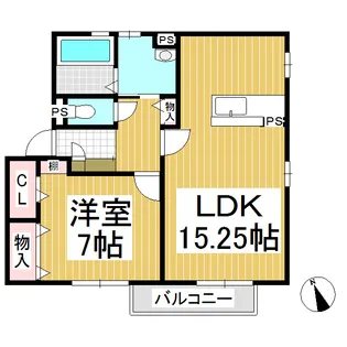 K−シャルマン【1階】の間取り