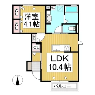 ケーズハウス【101号室】の間取り