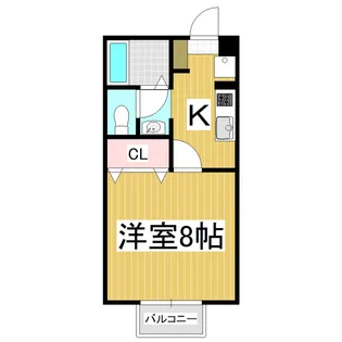 Court East【206号室】の間取り