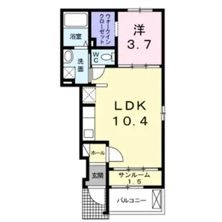 サザンクロスⅡ【1階】の間取り