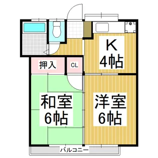 シルバーハイツゼロ【2号室】の間取り