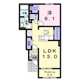 ベル・フルール Ⅰ【1階】の間取り