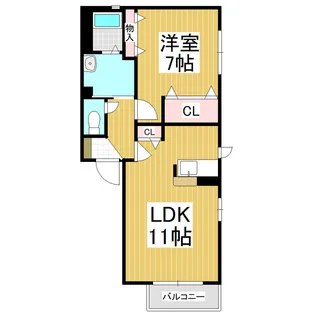 フォーレスサンティエ【202号室】の間取り