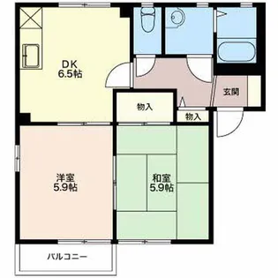 フォーレスしらかばC【1階】の間取り