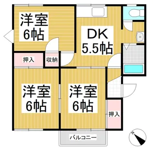 アトウレあすかA【101号室】の間取り