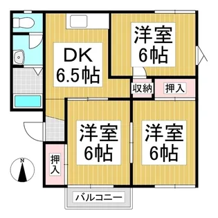アトウレあすかA【101号室】の間取り