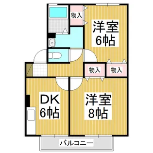三才パレス A棟【202号室】の間取り