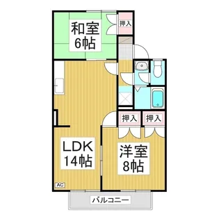 パウゼ・ドゥ・アピス B棟【1階】の間取り