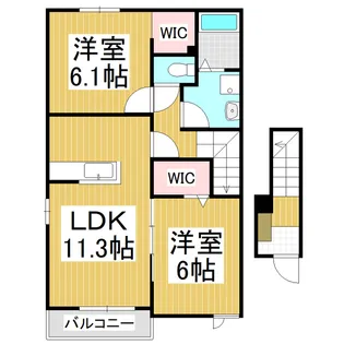 アイファ・長澤【2階】の間取り