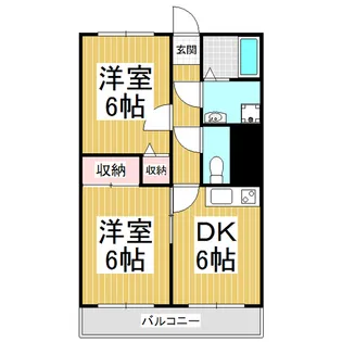 ファミール秋桜【301号室】の間取り
