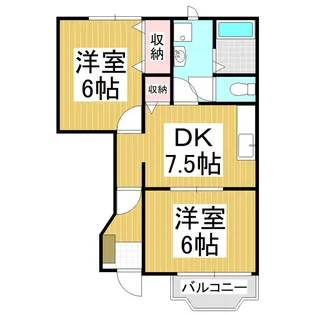 ミニヨン パレ マーチ【1階】の間取り