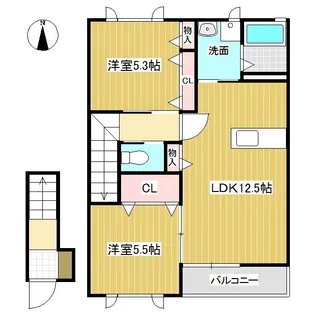 サニーコート S【2階】の間取り