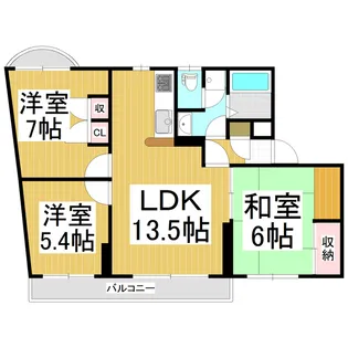 カサフィーナA Ⅰ【302号室】の間取り