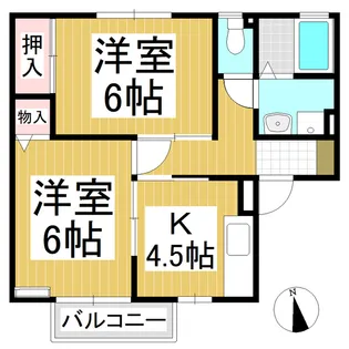 ボナール・ナカザワ B【2階】の間取り