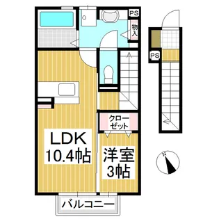 シャルマン クレール【2階】の間取り