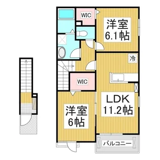 カーサ・ハルチ【2階】の間取り
