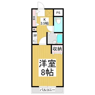 プライム若里【403号室】の間取り