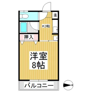 夢コーポB【23号室】の間取り