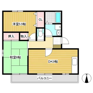 ST・グリーンライフ・ヨコヤ A【302号室】の間取り