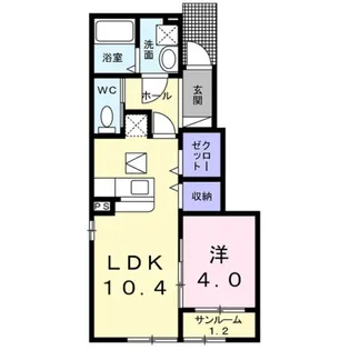 ヴィオレッテ【1階】の間取り