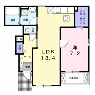ラ コリエンテ【103号室】の間取り