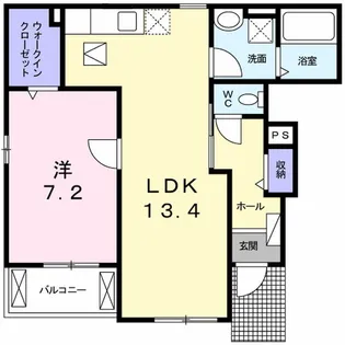 ラ コリエンテ【101号室】の間取り