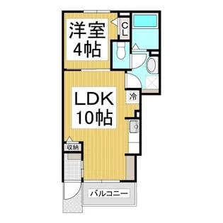 ジェルメ Ⅱ【1階】の間取り