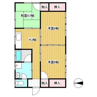 長野県上田市住吉【一戸建】の間取り