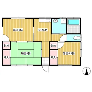 長野県上田市住吉【一戸建】の間取り